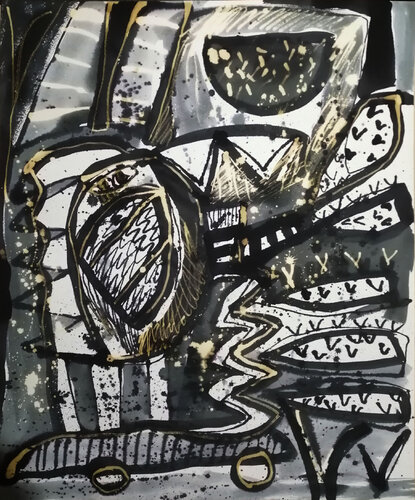 LA SANDÍA NEGRA by Jaime Lupercio, 소묘 for Sale on Singulart