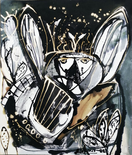 EL TREMENDO SUSTO EN LA NOPALERA de Jaime Lupercio, Dibujo a la venta en Singulart