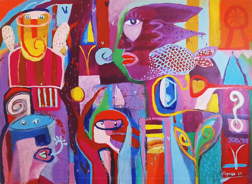 LA HISTORIA DE LOS BRUJOS Y EL SIRENITO DE CATEMACO von Jaime Lupercio, Malerei kaufen auf Singulart