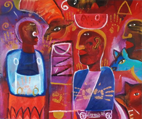 LA ELECCIÓN DE LOS CHAMANES de Jaime Lupercio, Pintura a la venta en Singulart