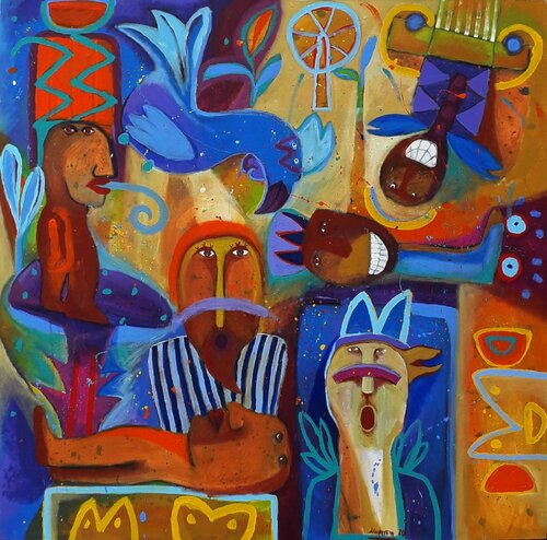 El vuelo desde la rueda de la fortuna di Jaime Lupercio, Pittura in vendita su Singulart