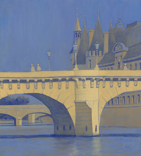 Paris, pont Neuf et Conciergerie di François Cusson, Pittura in vendita su Singulart