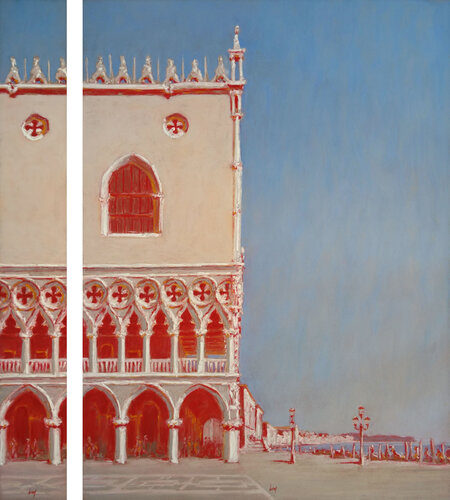 Palais des Doges, diptyque di François Cusson, Pittura in vendita su Singulart