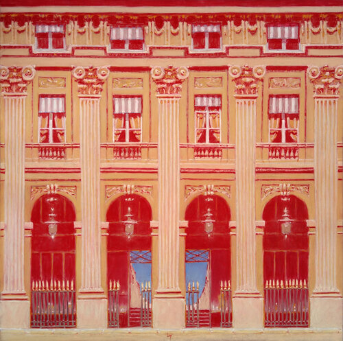 Jardin du Palais-Royal, Paris de François Cusson, Pintura a la venta en Singulart