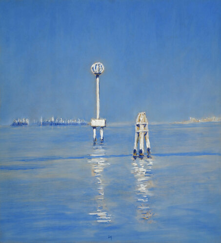 Filets et balises, Pellestrina di François Cusson, Pittura in vendita su Singulart