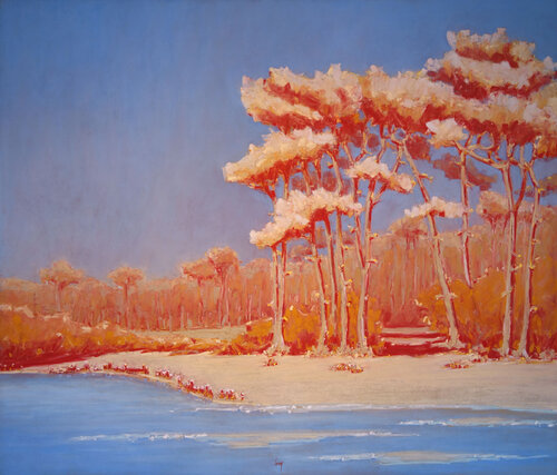 Le gué sur le Payré by François Cusson, Painting for Sale on Singulart