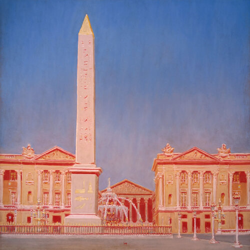 Place de la Concorde, Paris di François Cusson, Pittura in vendita su Singulart