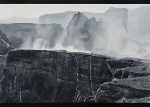 Between tones of gray VIII par José Antonio Ochoa, Peinture en vente sur Singulart