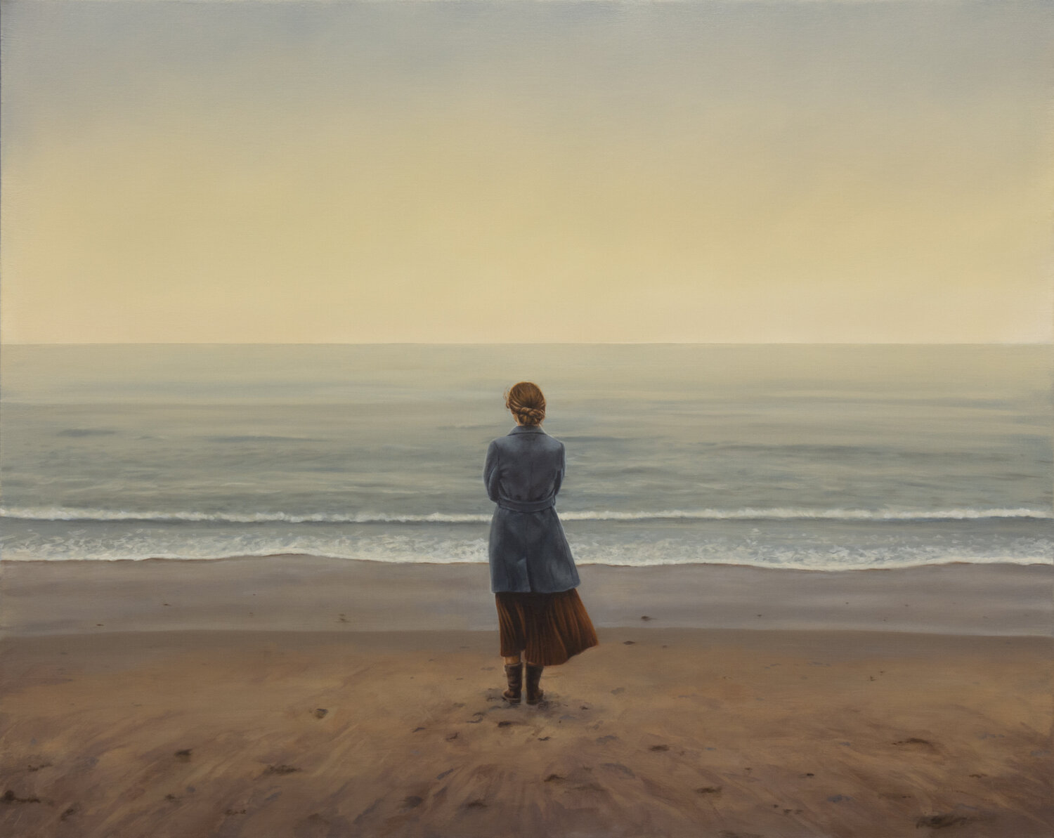 With her eyes full of sunrises José Antonio Ochoa Originalgemälde zu verkaufen