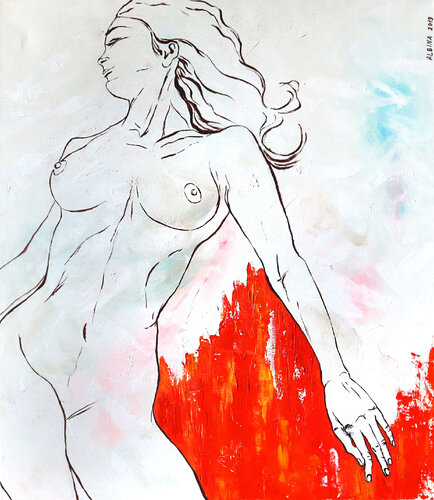 Donna nuda by Albina Onda, Painting for Sale on Singulart