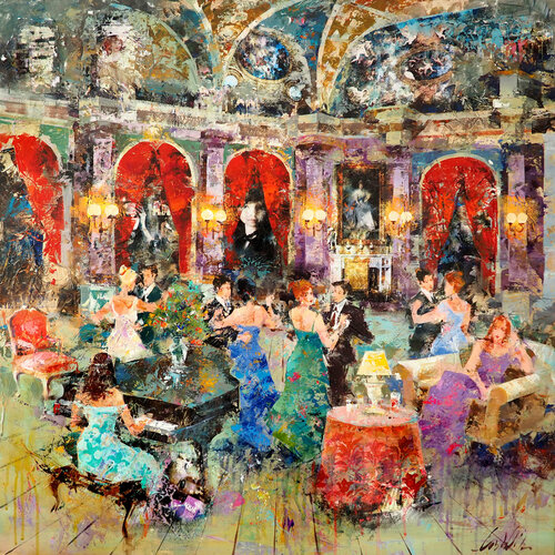 Dance party von Josep Costa Vila, Malerei kaufen auf Singulart