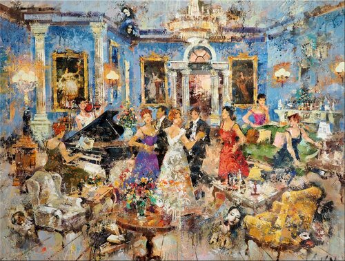 Composition en bleu Josep Costa Vila