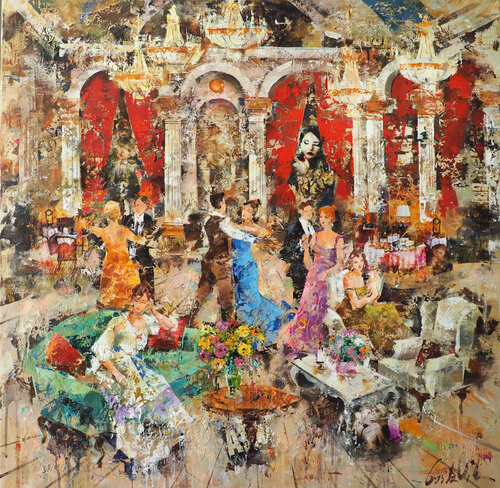 Party von Josep Costa Vila, Malerei kaufen auf Singulart