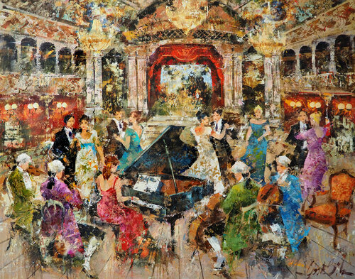 Ballroom,Blackpoll Tower van Josep Costa Vila, Schilderij te koop op Singulart