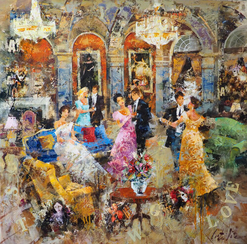 Love Party di Josep Costa Vila, Pittura in vendita su Singulart