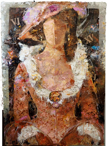 Dama en Rosa van Josep Costa Vila, Schilderij te koop op Singulart