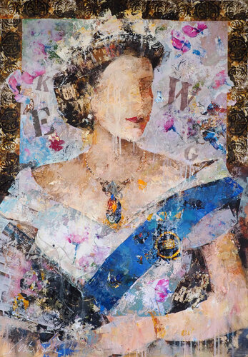 Elizabeth II van Josep Costa Vila, Schilderij te koop op Singulart
