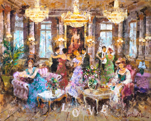 Party Love by Josep Costa Vila, Painting for Sale on Singulart