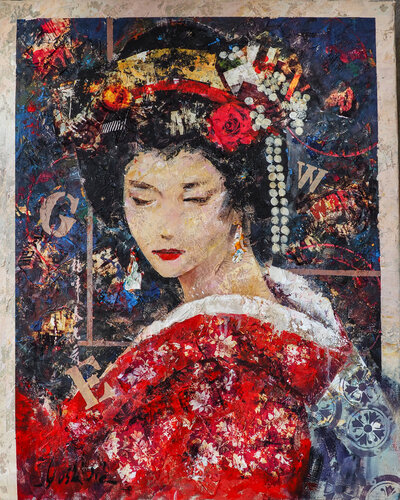 Red Flower von Josep Costa Vila, Malerei kaufen auf Singulart