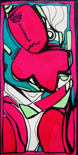 Muse Fluo di Sylvain Stellaire, Pittura in vendita su Singulart