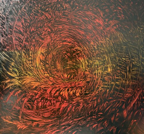 mental au soleil levant di Sylvain Stellaire, Pittura in vendita su Singulart