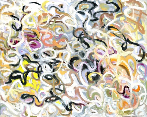 Return of Angels Abstract Expressionist Oil Painting by Alexandra Swistak by Alexandra Swistak, Painting for Sale on Singulart