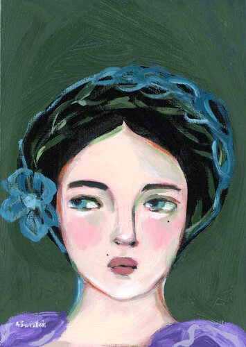 Senon, Oil Portrait Painting by Alexandra Swistak par Alexandra Swistak, Peinture en vente sur Singulart