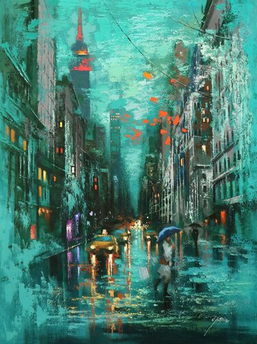 The Myth of New York 2 di Chin H Shin, Pittura in vendita su Singulart