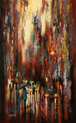 The Shower at Lexington Avenue von Chin H Shin, Malerei kaufen auf Singulart