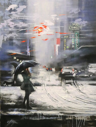 Winter Morning 2022 van Chin H Shin, Schilderij te koop op Singulart