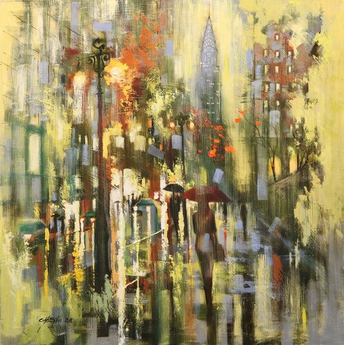 April Rain de Chin H Shin, Pintura a la venta en Singulart