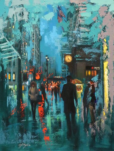Once Upon a Time in Macy's van Chin H Shin, Schilderij te koop op Singulart