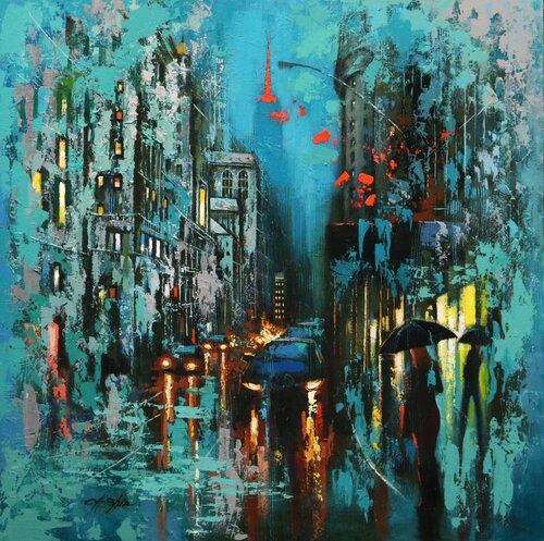 The Myth of New York  7 von Chin H Shin, Malerei kaufen auf Singulart