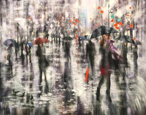 WINTER WALKERS 4 von Chin H Shin, Malerei kaufen auf Singulart