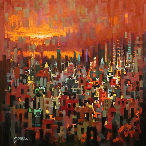 New York Autumn von Chin H Shin, Malerei kaufen auf Singulart