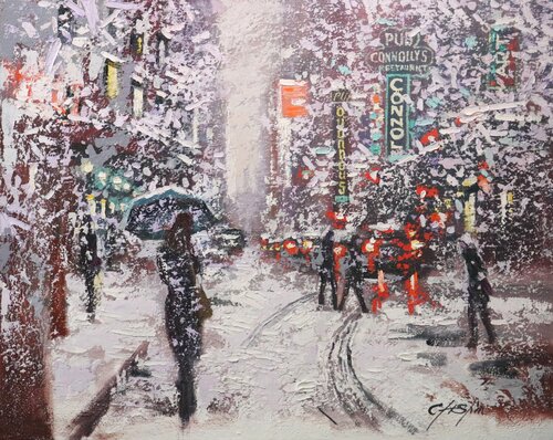 WINTER IS HERE von Chin H Shin, Malerei kaufen auf Singulart