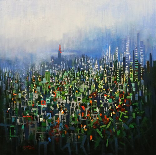 URBAN JUNGLE 7 Nature von Chin H Shin, Malerei kaufen auf Singulart