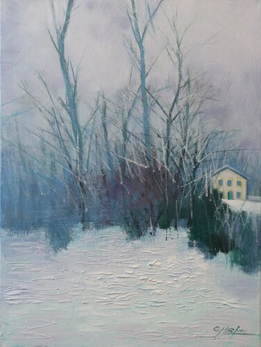 Winter Atmosphere von Chin H Shin, Malerei kaufen auf Singulart