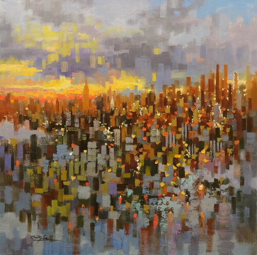 The Glorious Sundown par Chin H Shin, Peinture en vente sur Singulart
