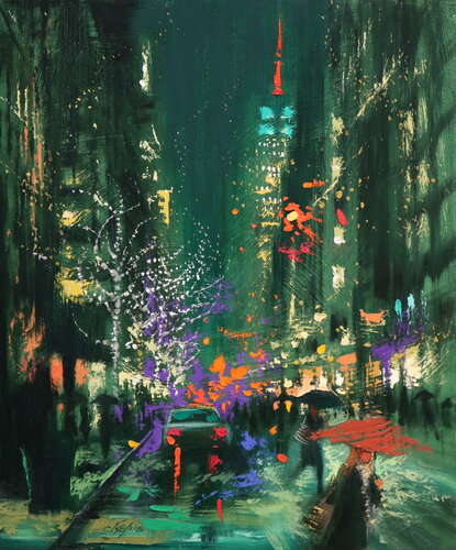 FIFTH AVENUE AROUND NEW YORK di Chin H Shin, Pittura in vendita su Singulart