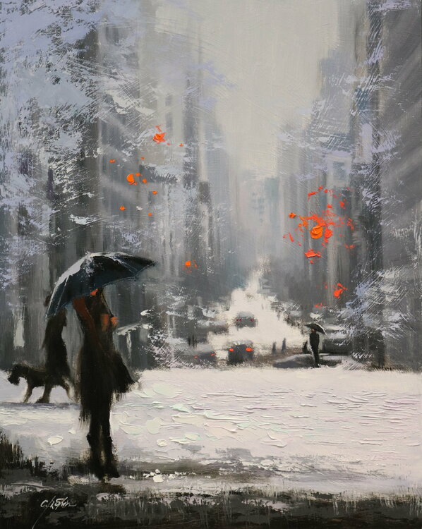 White Snow in Lexington Avenue Chin H Shin