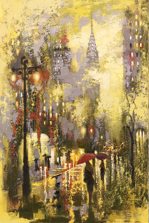 April Rain in 42nd Street Chin H Shin