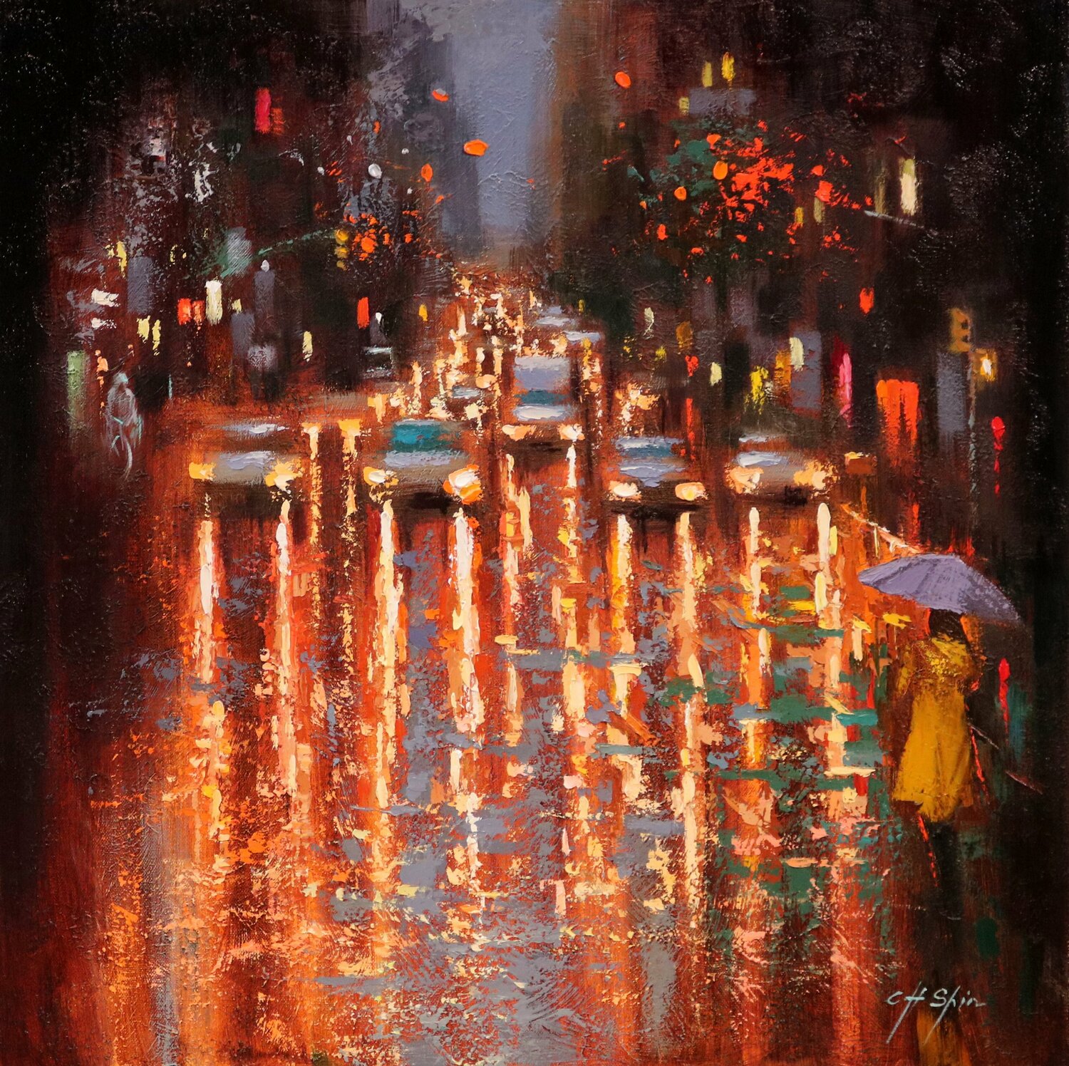 The Night Rain in Manhattan Chin H Shin