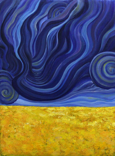 Blue clouds von Irina Tsypilova, Malerei kaufen auf Singulart