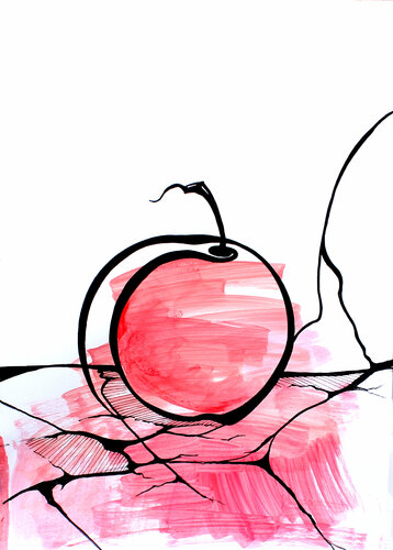 Birth of the Apple di Irina Tsypilova, Opera su carta in vendita su Singulart