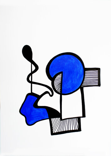 Blue2 par Irina Tsypilova, Œuvre sur papier en vente sur Singulart