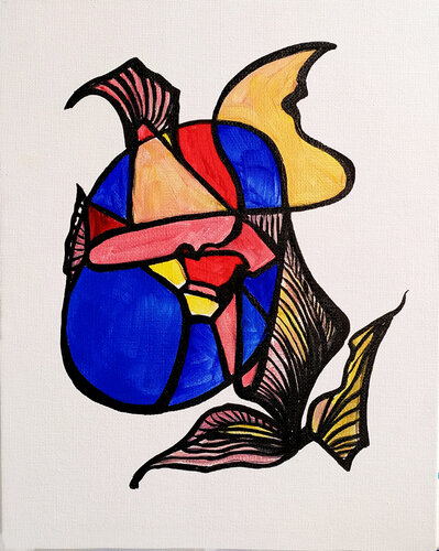 Man in the Mask par Irina Tsypilova, Peinture en vente sur Singulart