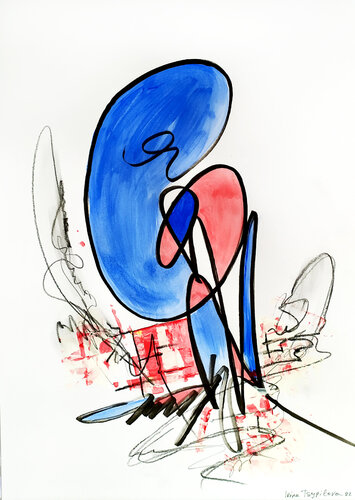 Time of great madness 1 par Irina Tsypilova, Œuvre sur papier en vente sur Singulart