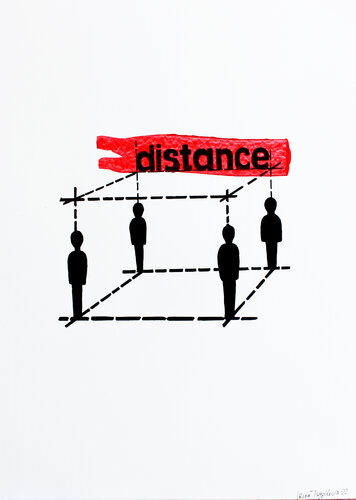 Distance par Irina Tsypilova, Œuvre sur papier en vente sur Singulart