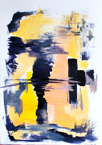 Night on the lake von Irina Tsypilova, Werk auf Papier kaufen auf Singulart